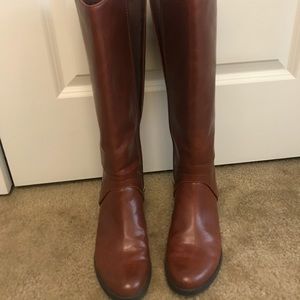 Brown Leather Riding Boots